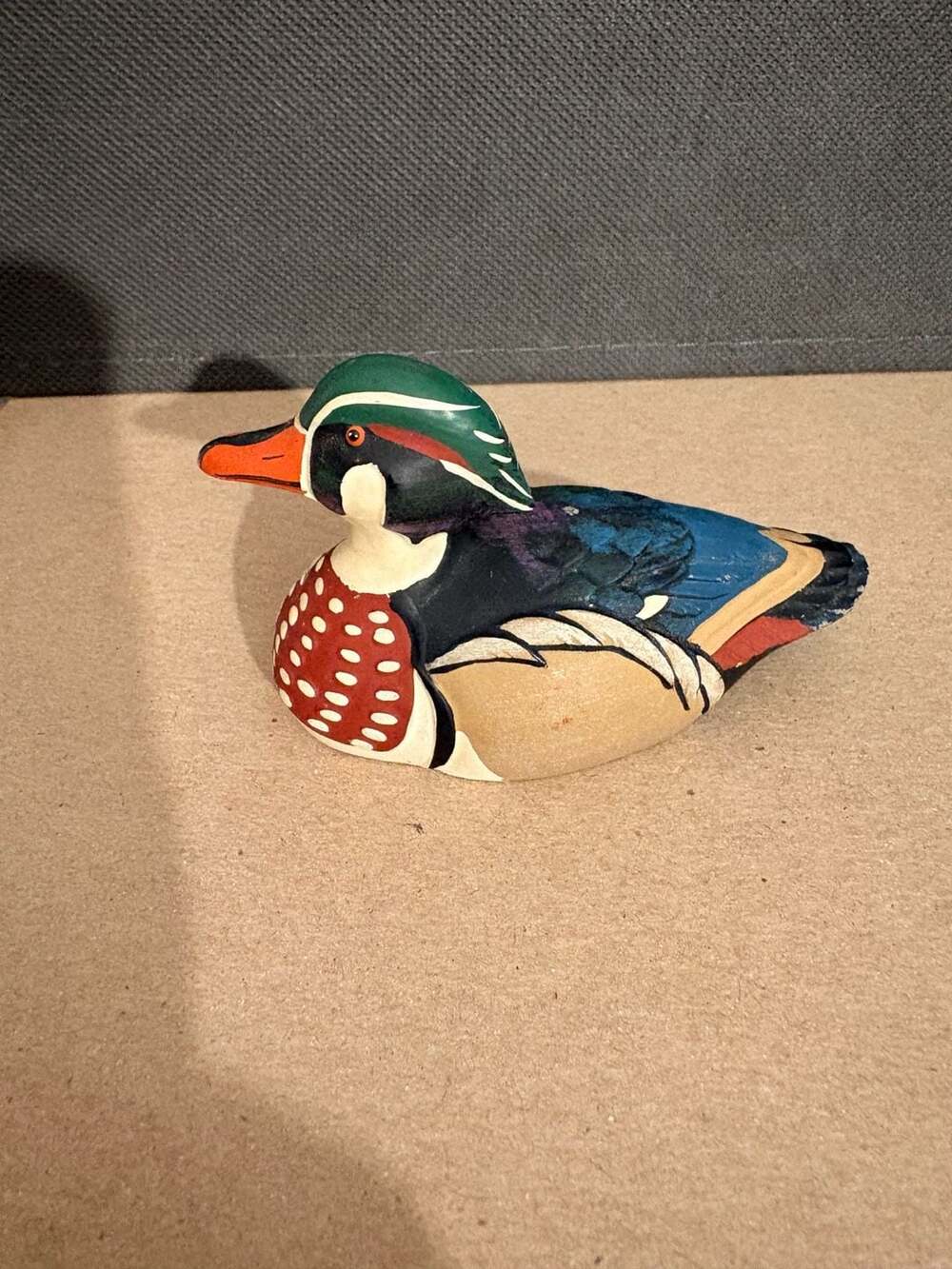 Avon Collector Duck Series Wood Duck 1984 Vintage Figurine